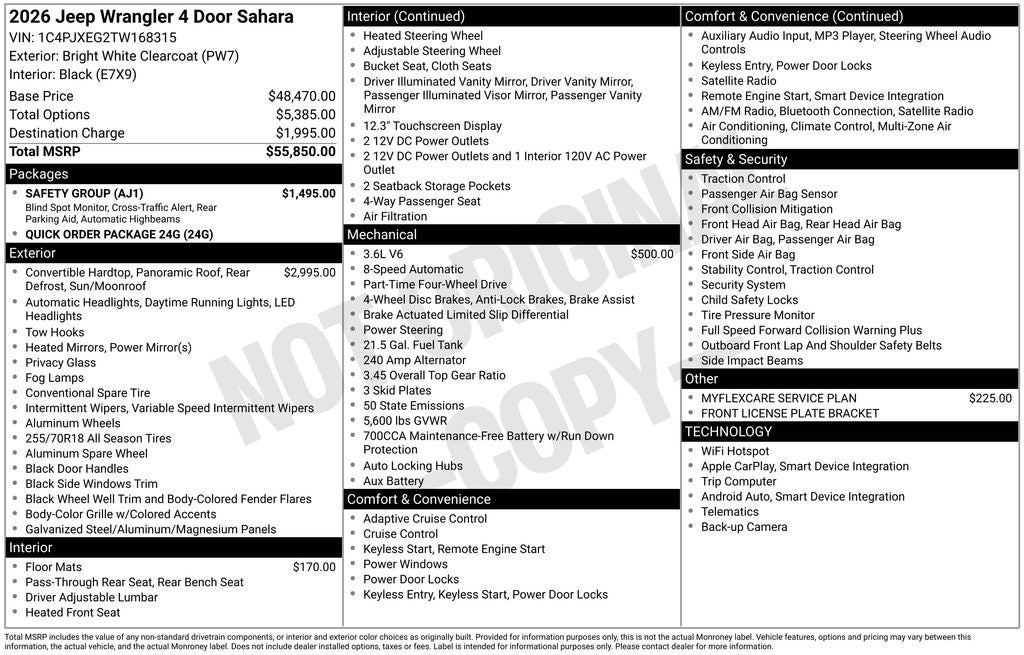 2026 Jeep Wrangler Sahara