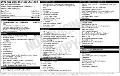 2026 Jeep Grand Cherokee L Laredo