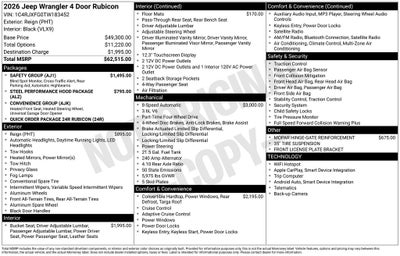 2026 Jeep Wrangler Rubicon