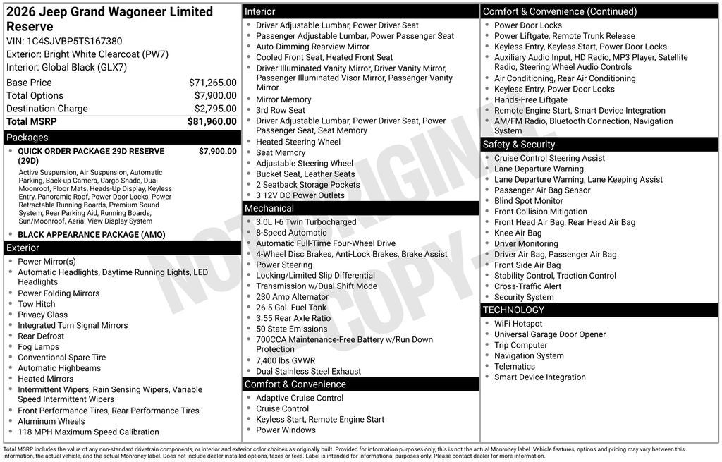 2026 Jeep Grand Wagoneer Limited