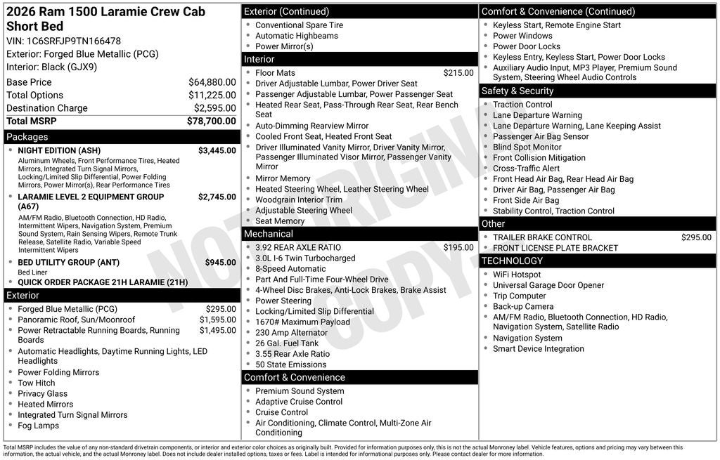 2026 RAM 1500 Laramie