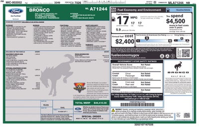 2021 Ford Bronco Big Bend SASQUATCH