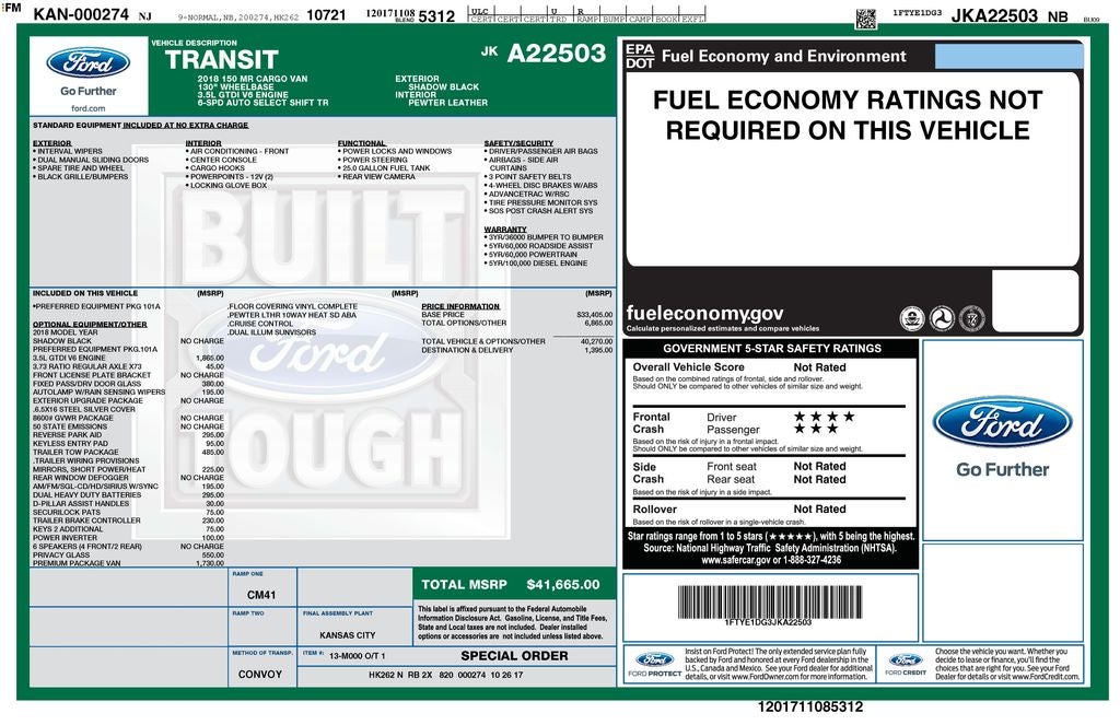2018 Ford Transit-150 Base
