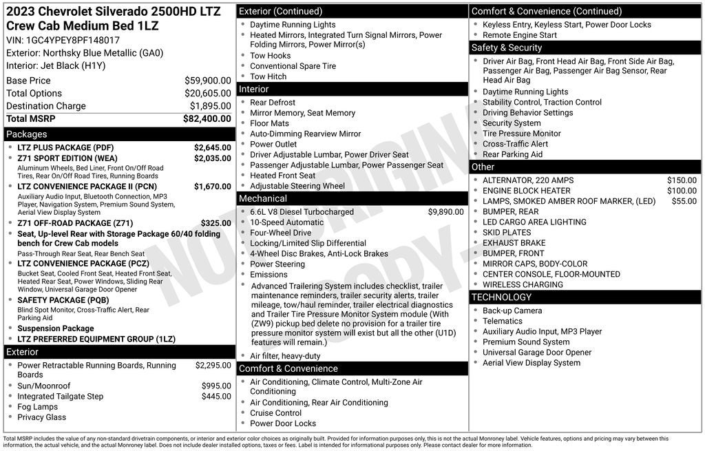2023 Chevrolet Silverado 2500HD LTZ