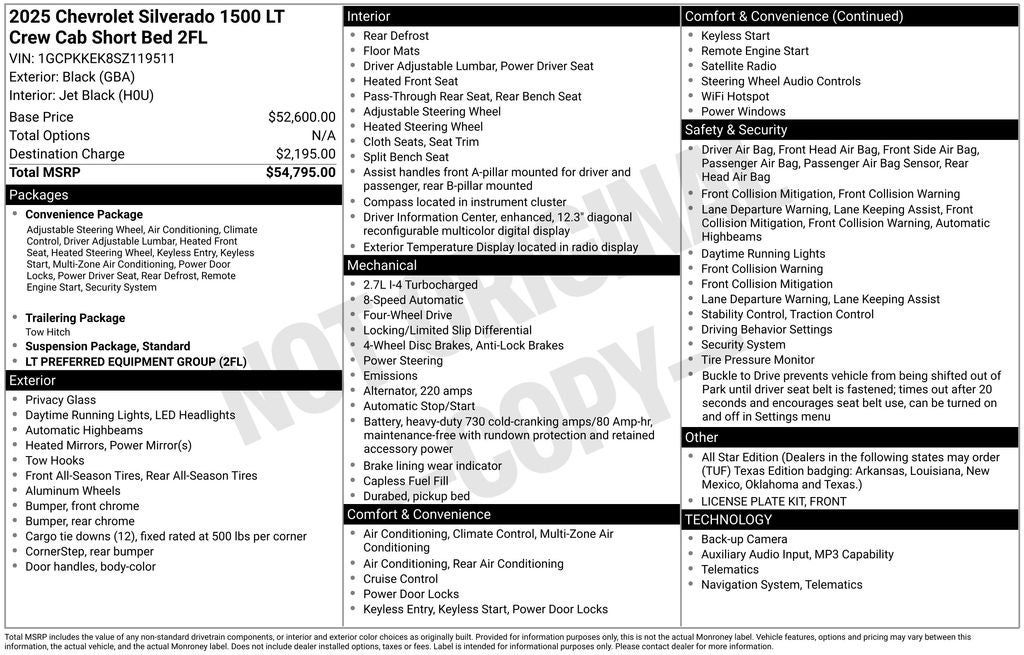 2025 Chevrolet Silverado 1500 LT