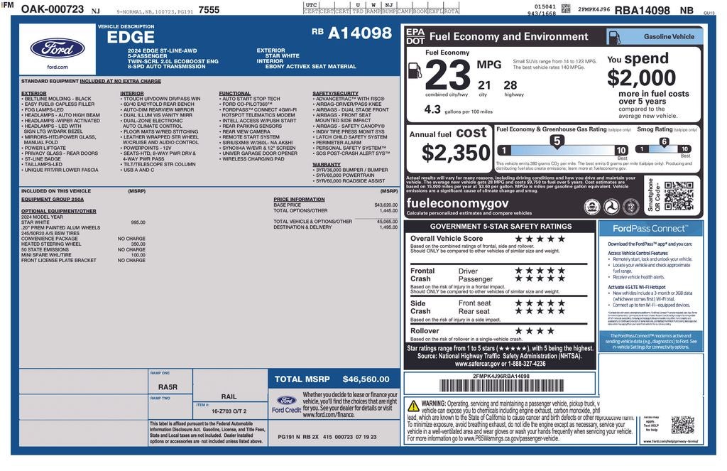 2024 Ford Edge ST Line