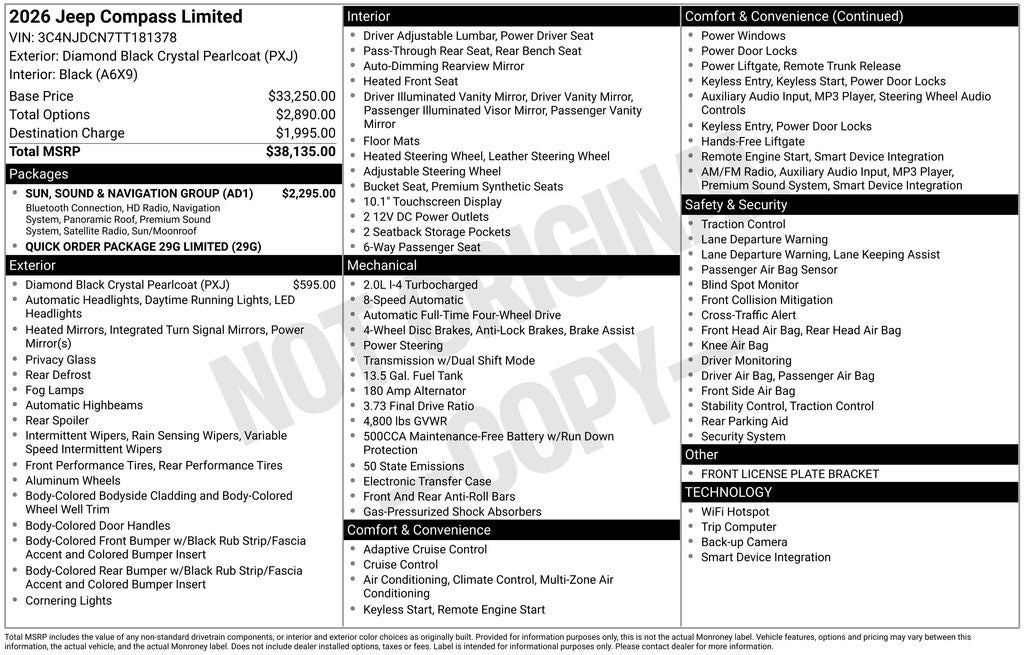 2026 Jeep Compass Limited