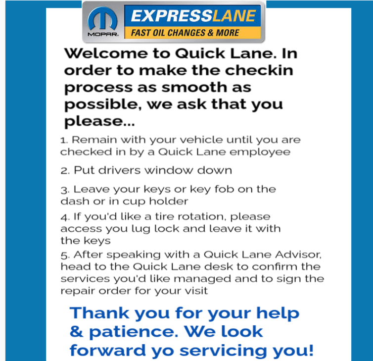express lane