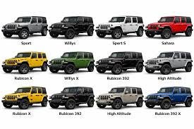 Jeep wrangler models